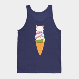 Kawaii Ice Cream Cone T-Shirt Tank Top